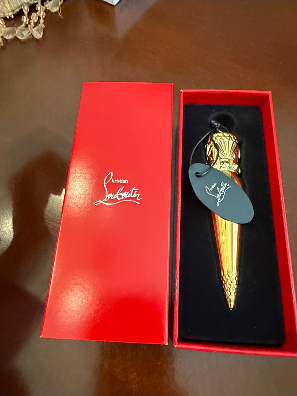 Christian Louboutin Red Glossy Logo Box NWT